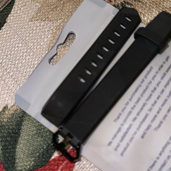 Replacement Band Compatible for Fitbit Alta Bands Black silicone - Picture 3 of 3